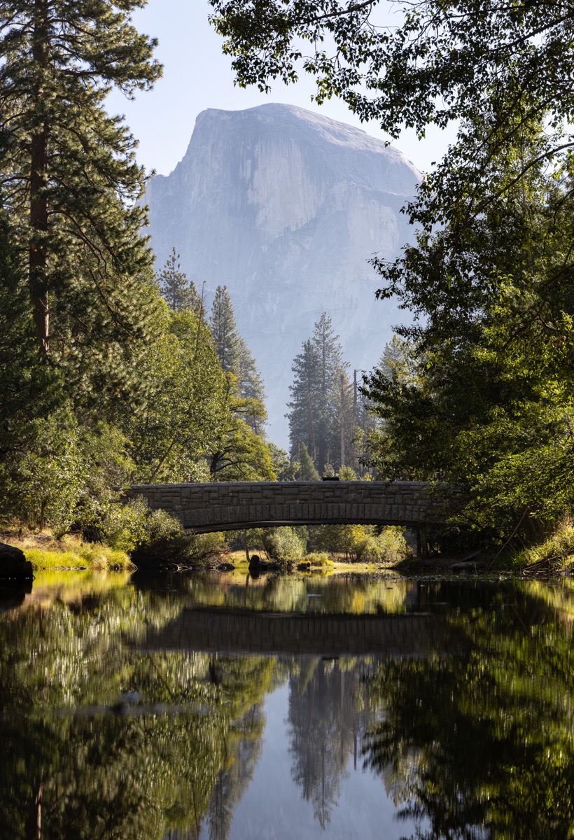 Sentinel Bridge with Half Dome in the background